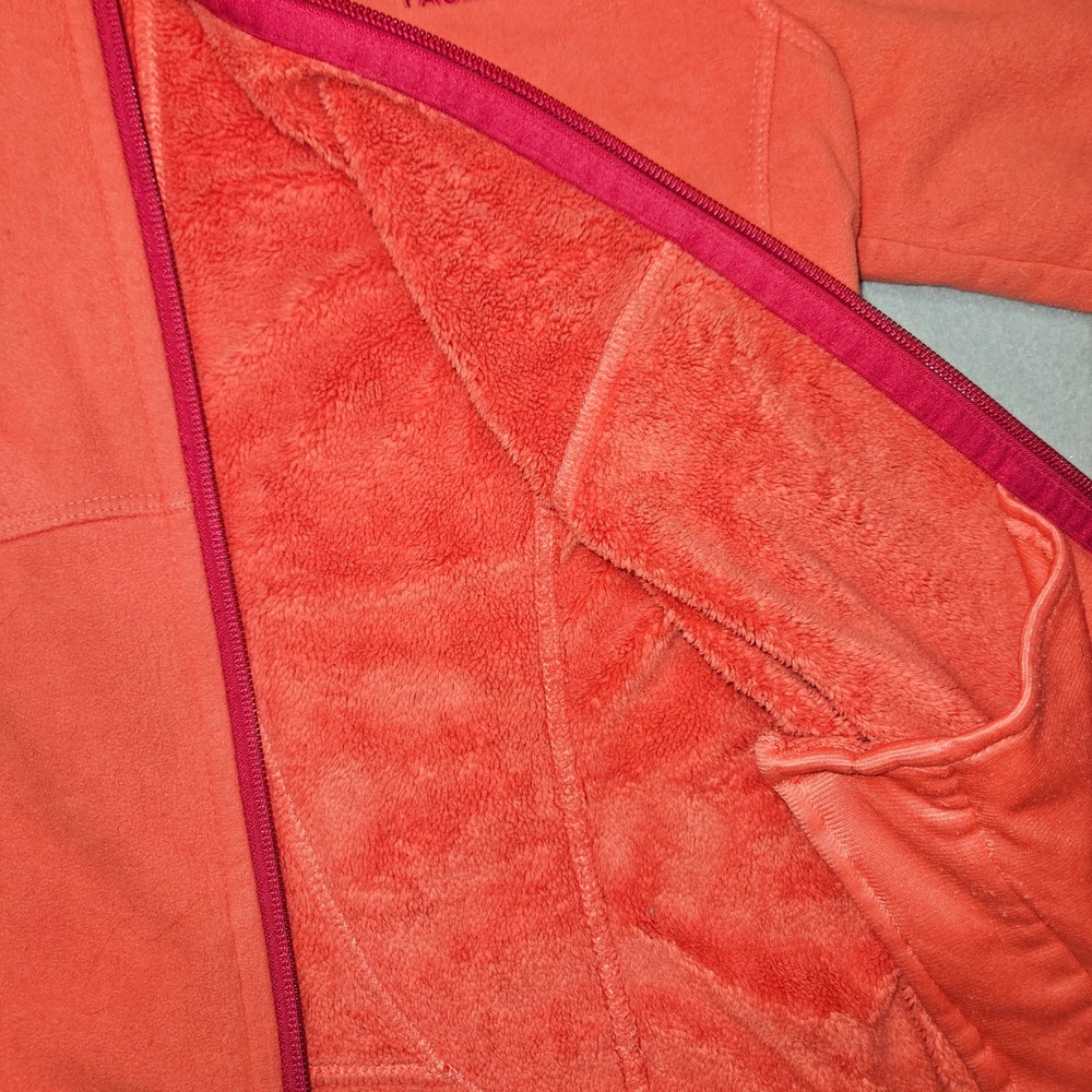 The North Face Osito Full Zip Fleece Jacket Coral Orange Sz S/P - Picture 10 of 11